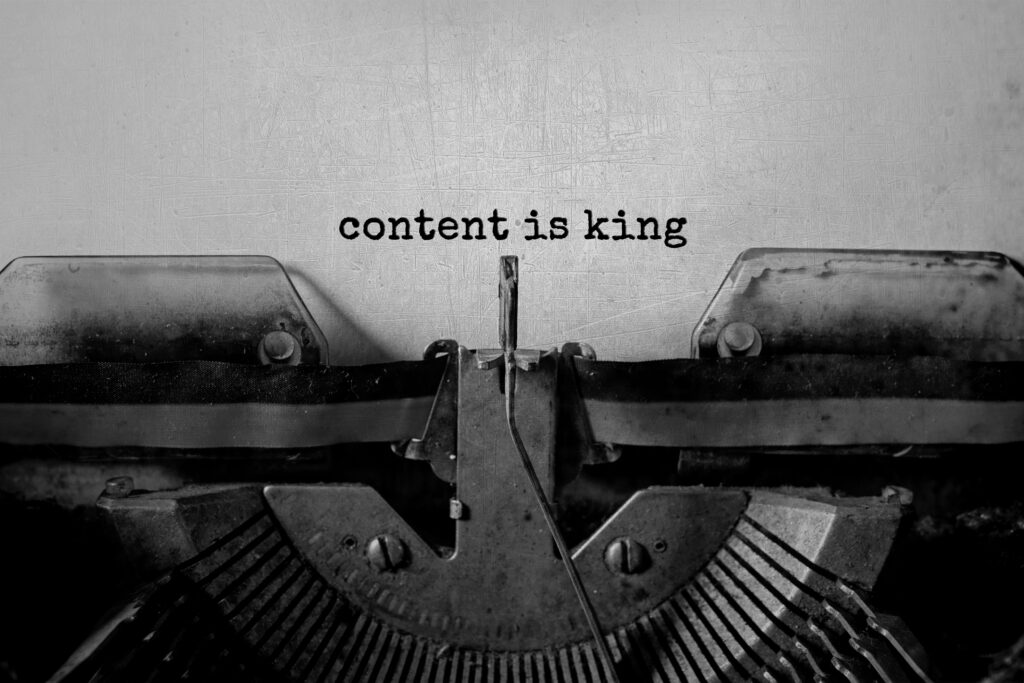 Typewriter is typing content is king